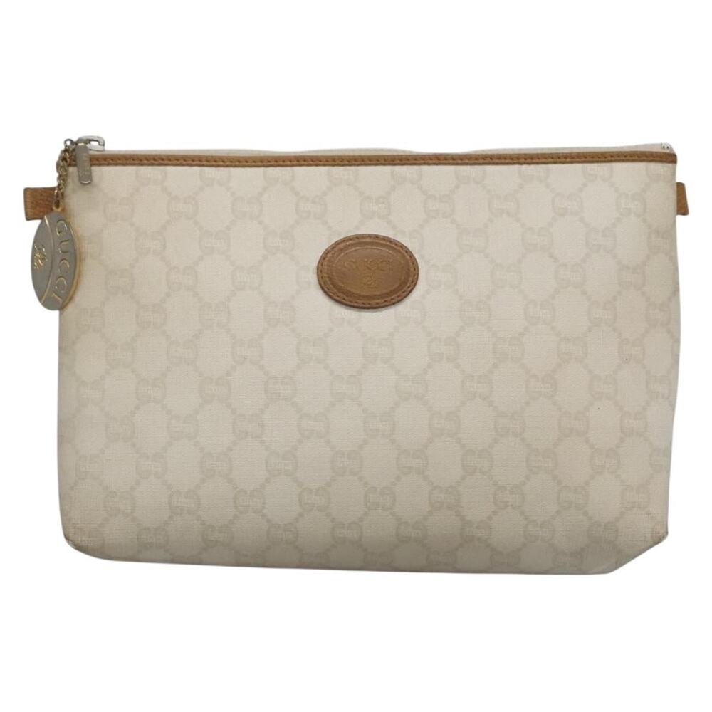 Gucci GG Plus Clutch Bag White
